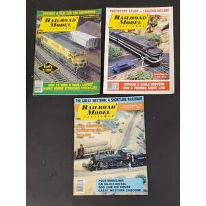 Vintage Lot of 3 Railroad Model Craftsman Magazines Sep-Nov 1987 GC